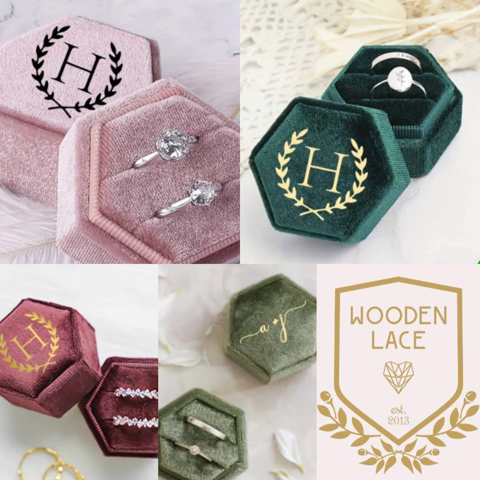 Ring keepsakes in the following colours as shown with personilized printing on top. R450