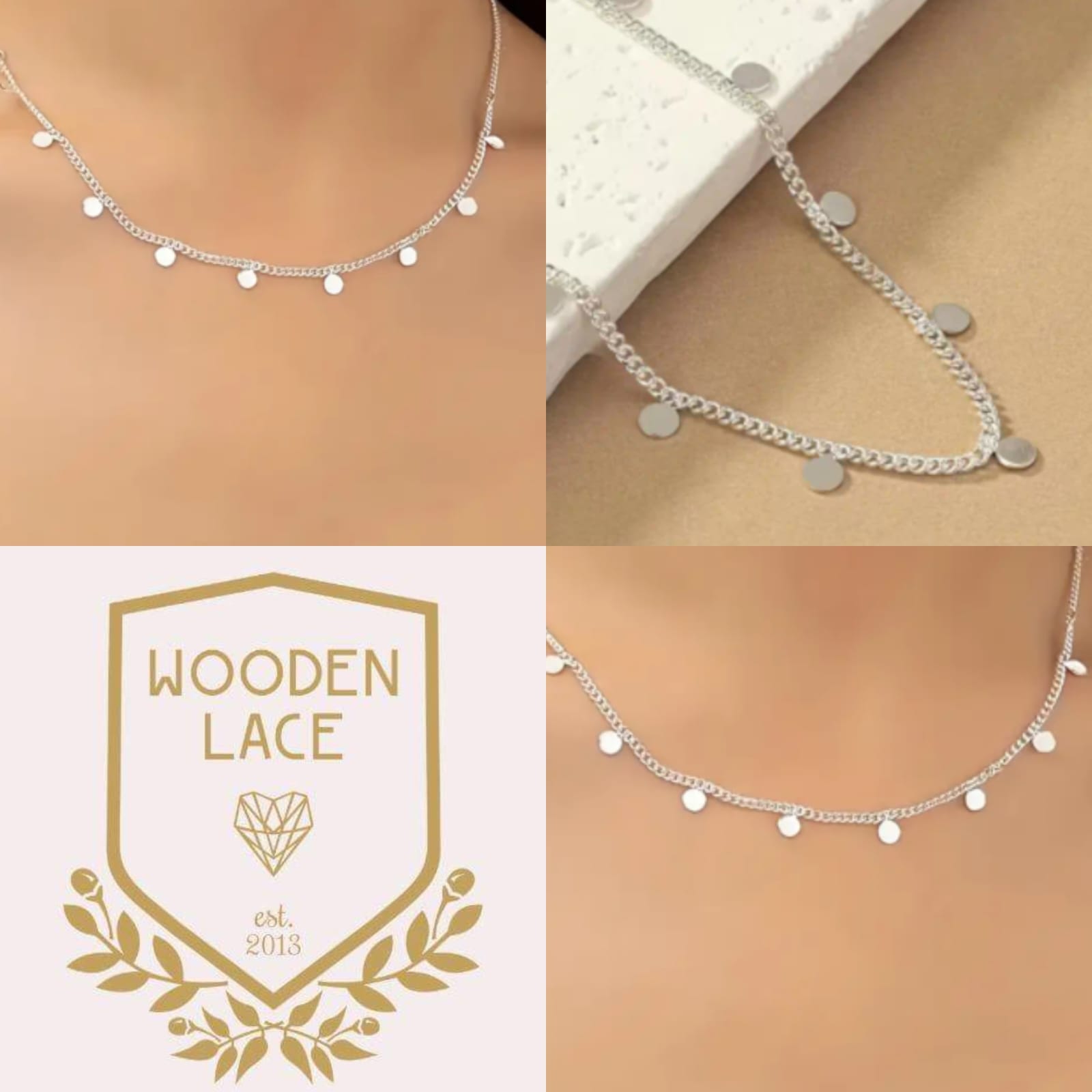 Silver circles necklace R750 Waterproof and tarnish-proof